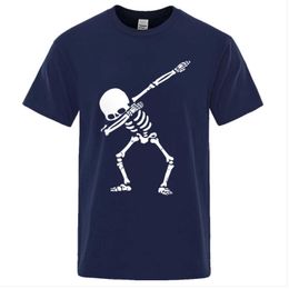 T-shirt da uomo Brand Alta qualità per uomo Manica corta Stampa Skull Man T Shirt Casual O-Neck 2021 Summer Mens TEE SHIRTS Funny Tshirt