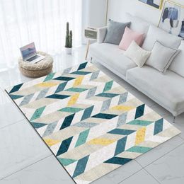 Carpets Else Green Yellow Grey Geometric Abstract Nordec 3d Print Non Slip Microfiber Living Room Modern Carpet Washable Area Rug Mat1