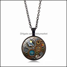 Other Fashion Aessories Womens Steampunk Witch Pendant Necklace, Gothic Mechanical Gear Asori 2021, Retro Jewelry, Mens Chain, Gift Wholale