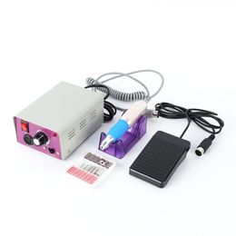 25000RPM Nail Polishing tool Manicure Sander nails art drill device with sanding bits for salon personal use high speed grey color stock NAD029