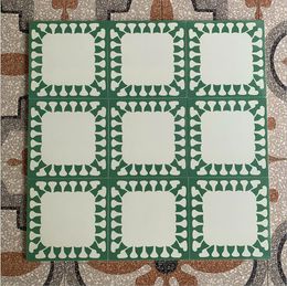 Mint green kitchen bathroom floor tiles dining room wall salt-glazed brick Nordic style small fresh vitrolite
