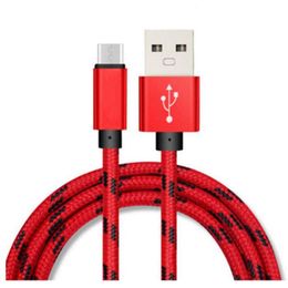 1M / 2M / 3M trenzado USB TIPO-C Cables de teléfono Cable de carga de cargador de sincronización para Xiaomi Samsung S10 S9 Note8 9