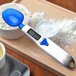 500g/0.1g Portable LED Electronic Scales Measuring Spoon Food Diet Postal Blue Kitchen Digital Scale Measuring Tool RRE13013