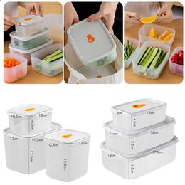 Storage Bottles & Jars Portable Children Food Container Refrigerator Freezing Cubes With Tray Leakproof Stackable Box Snack Organiser