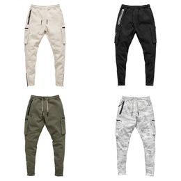 2020 New Autumn Men Camouflage Casual Pants Cotton Sweatpants Male Cargo Pants Multi-pocket Sportwear Mens Joggers X0628