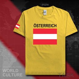 austrian clothes UK - 2021 Austria men t shirt Austrian nation team 100% cotton t-shirt tops new flag clothing tees country AT AUT H0913