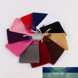 20pcs/lot 7*9cm Jewelry Packing Velvet Bag Packaging Bags Drawstring Gift Bags & Pouches