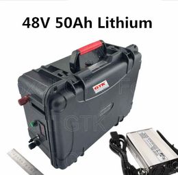 Rechargeable 48V 50Ah lithium li ion battery pack for solar energy system electric motorcycle 2000w 2500W motor golf trolley