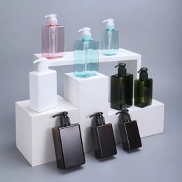 100ml Square PETG Bottle Refillable Plastic Container for Cosmetic Makeup Lotion Shampoo Soap Home Bathroom Storage Container