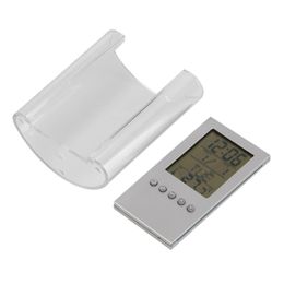 Other Clocks & Accessories Digital Desk Pen/Pencil Holder LCD Alarm Clock &Calendar Display