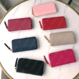 Wallets Card Holder long coin Purse mens zipper wallet Designer Bags women Purses Solid color printing pattern Fashion bags dicky0750 M60017 safemoon