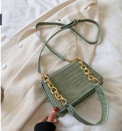 HBP Crocodile Pattern PU Leather Crossbody Bags For Women Chain Female Shoulder Handbags Mini Purses Travel Cross Body Bag