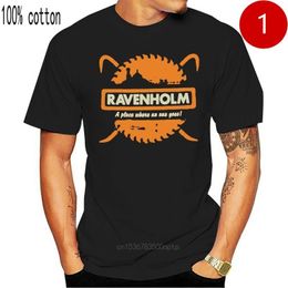 Men's T-Shirts Half Life 2 Mens T-Shirt-Ravenholm A Place Where No One Goes Logo Tee Shirt Street Wear Fashion