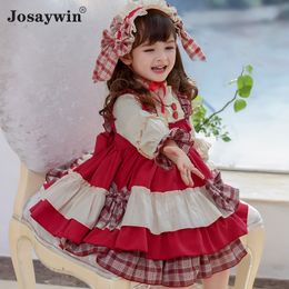 Children Dress for Girls Baby Autumn Long Sleeve Navidad Wedding Dress Girl Ball Gown Lolita Girl Princess Party Vestidos 210303