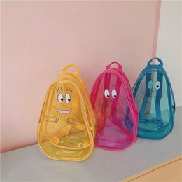 EnkeliBB Lovely~ Kids Unisex Cute Summer Backpack kawaii Colour Children Hawaii Holiday Swimming Bags Transparent backpack 211025