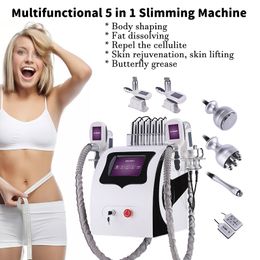 Portable cryolipolysis fat freezing body slimming machine cool cryotherapy cavitation RF lipolaser beauty equipment