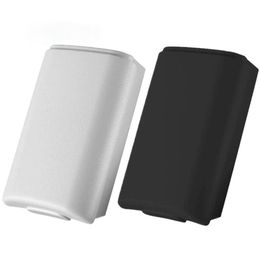 Black / White Replacement Battery Pack Back Cover Shell Plastic Case for Xbox 360 Wireless Controlle