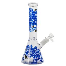 Heady Glass Hookahs Water Pipe 18mm Female Beaker Oil Dab Rig 10 Inch Tall Hookahs Bong Smoking Thick Bongs DCB20101 With Bowl