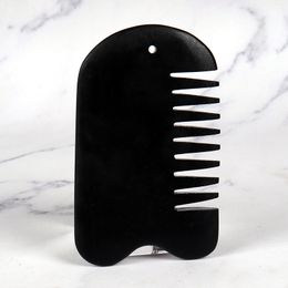 Natural Jade Comb Gua Sha Tool Face Massager China Bian Shi Stone Facial SPA Acupuncture Scraping guasha Massage Head body Beauty