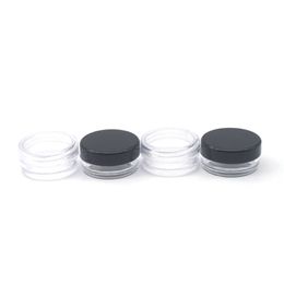 2021 3ML Clear Base Empty Plastic Container Jars Pot 3 Gramme Size For Cosmetic Cream Eye Shadow Nails Powder Jewellery 1300pcs