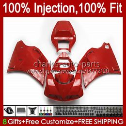 OEM Body For DUCATI 748R 853R ALL Red 916R 996R 998R 94-02 42No.37 748 853 916 996 998 S R 1994 1995 1996 1997 1998 748S 853S 916S 996S 998S 99 00 01 02 Injection Fairing