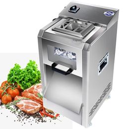 Commercial Electric Meat Slicer Cutter Stainless steel Automatic Vegetable Cutting Grinder Machine Minced Meat Mincer 220kg/h