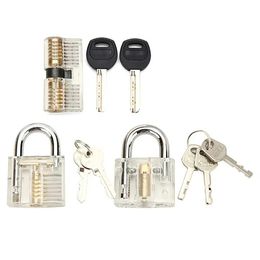 Locksmith Supplies 3Pcs Transparent Cutaway Inside View Of Practice Padlocks Training Skill Set