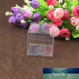 30pcs 4.5*4.5*4.5cm Clear Wedding PVC Box Gift Craft display Box small Jewellery packing holder Transparent plastic boxes