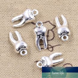 15pcs Charms 3D Zombie Tooth Teeth Molar 16x8x5mm Antique Bronze Silver Colour Plated Pendant Making DIY Handmade Tibetan Finding Factory price expert design