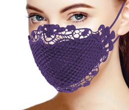 black red Laces Plaid Mouth Face Masks Muti Colours Washable Mascarilla Cotton Black Purple Respirable Mascherine Reusable Fashion Woman Lady