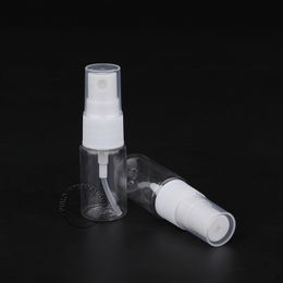 100pcs/Lot Wholesale 10ml Plastic Empty Spray Bottle White Cap PET Atomizer Container 10g Perfume Bottle Refillable Packaging