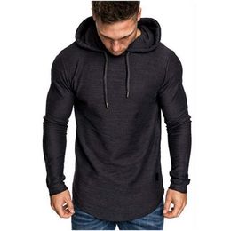 Solid Colour Sweatshirt Fashion Men's Hoodie Spring And Autumn Winter Hip Hop Hoodie Male Long Sleeve