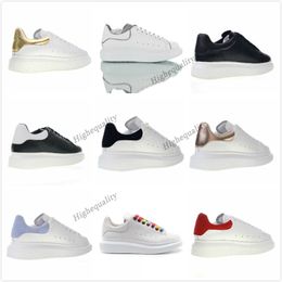 Designer Woman Sneakers Casual Shoes Classic white shoe Luxury Men Trainers Velvet leather tail Thick Bottom Fashion