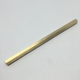 Gel Pens Hand-polished Six-cornered Brass Pen Anti-roll Down Vintage Neutral Signature Metal 10pcs lot