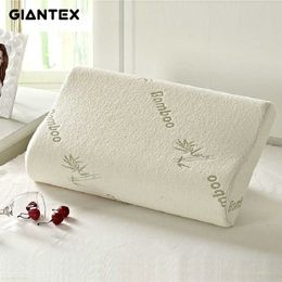 GIANTEX Sleeping Bamboo Memory Foam Orthopaedic Pillow Pillows Oreiller Pillow Travesseiro Almohada Cervical Kussens Poduszkap SH190925
