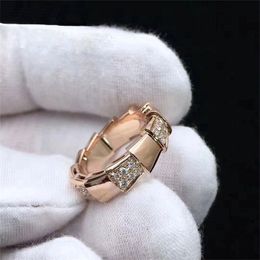 Classic Snake skeleton ring for men and women, silver S925, rose gold, Valentine's wedding, holiday gifts 211217