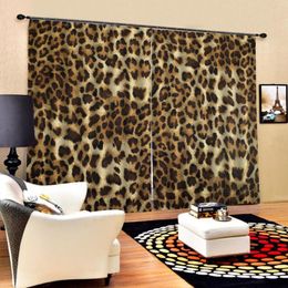 Curtain & Drapes Tiger Curtains For Bedroom Office 3D Window Luxury Living Room Decorate Blackout