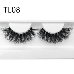 20MM Lashes 3D Mink Hair Fake Eyelashes Dramatic Long Fluffy Eyelash Full Strips Lashes Extension for Makeup tool Customize Logo