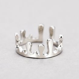 2021 Halloween Funny Jewelry Scary Cut Bloodstain Ring For Women Personality Dark Bloody Adjustable Opening Ring Crown Rings