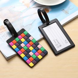 Travel Accessories Creative Baggage Boarding Tags Luggage Tag Animal Cartoon Silica Gel Suitcase Addres Holder Portable Label
