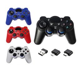cell phone to smart tv UK - 2.4G Controller Gamepad Android Wireless Joystick Joypad With OTG Converter For PS3 Smart Phone For Tablet PC Smart TV Boxa40