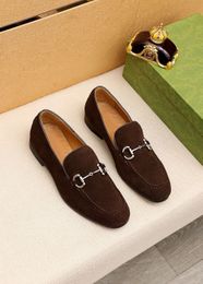 2022 Men's Designer Business Office Loafers Casual Genuine Leather Driving Shoes Brand Party Wedding Dress Shoes Size 38-45