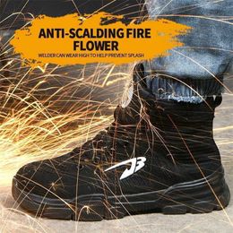 Indestructible Shoes Men and Women Steel Toe Air Safety Cotton Boots Puncture-Proof Work Sneakers Breathable 211217