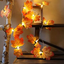 Christmas Decorations Autumn Decoration Garland Fairy Lights Halloween Decoration for Home Wedding Christmas Props R230922