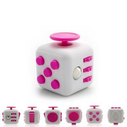 -Fidget Cube 6 lados Boton Button Stress Relefent Focus Magic Cube Toys Toys Mano Cubo para la ansiedad Alivio Enfoque Anti estrés Cubos Niños Adultos Regalos