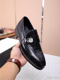 A1 NEW Arrival CLASSIC MEN LUXURY DRESS SHOE LEATHER ITALIAN Formal Oxford SHOEs flats SHOEs Man low Casual Patent LEATHER SHOEs 22