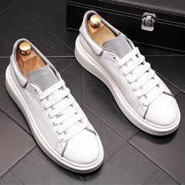 Luxury Designer Men Business Casual Shoes Male PU Leather Sneakers Men Fashion Loafers Walking Footwear Wedding Party Shoes size:38-43