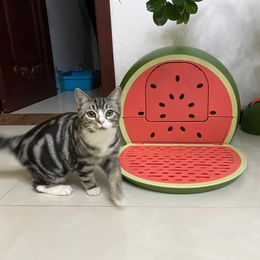 Other Cat Supplies Watermelon Shaped Fully Enclosed Litter Box Furniture Caja De Arena Para Gato Grande Toilet Tray263P