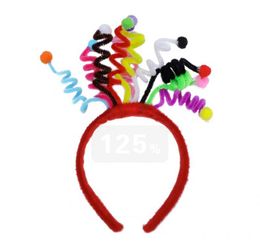 Rainbow Springs Headband Party Headwear Decoration Adults Kids Colourful Adjustable Stripes Hair Band Birthday Funny Hoop