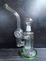 7.8inch Tornado Hookah Glass Recycler Dab Rigs Glass Water Bong Smoking Pipe Heady Pipes Size 14.4mm joint sestshop selling